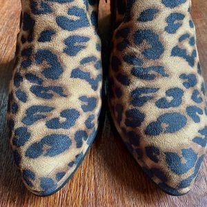 Women’s size 9 leopard print booties